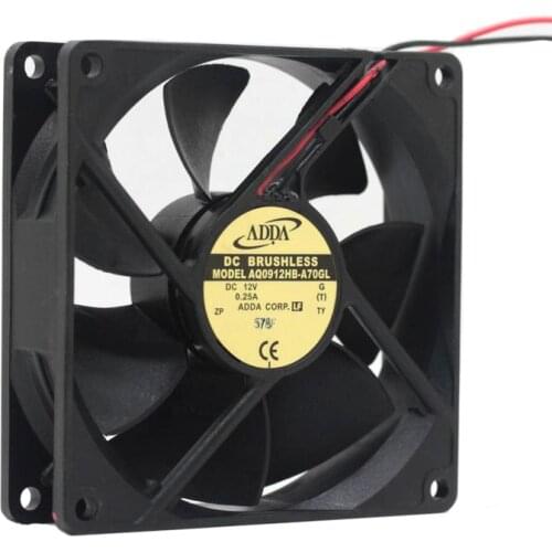 Brand New FOR ADDA AQ0912HB-A70GL FOR ADDA fan 9225 12V 0.25A 9cm waterproof heat dissipation cooling fan