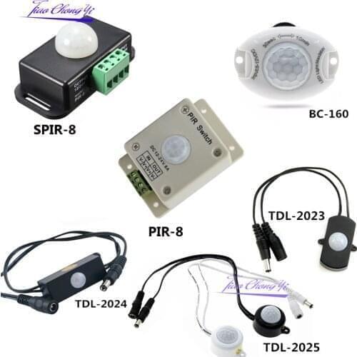 DC5V-24V 5A Infrared Motion Sensor Detector Switch PIR BC TDL Proximity Switch For LED Strip PIR-8 BC-160 TDL-2023 TDL-2024/2025