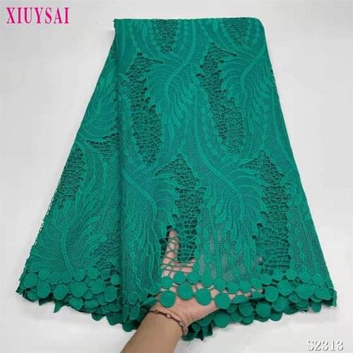 Green African Cord Lace Fabric High Quality 2021 Cord Lace Fabric Nigeria Lace Fabric For Wedding