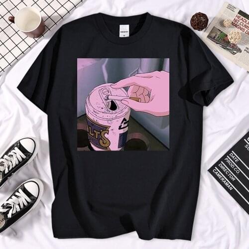 Vaporwave T Shirt Harajuku Tops T-shirt Retro Anime Men Aesthetic Summer Fashion Japanese Men Tee Shirt Funny Tshirt