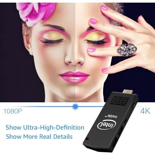 W5 pro pc dongle tv box Intel X5 Z8350 quad core win 10 mini pc intel PC stick