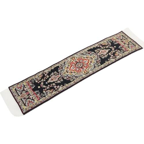 1:12 DIY Dollhouse Miniature Carpet Mat Hand Woven Trukish Rugs Embroidered Handmade Mini Blanket Toy for 1/12 Dolls House