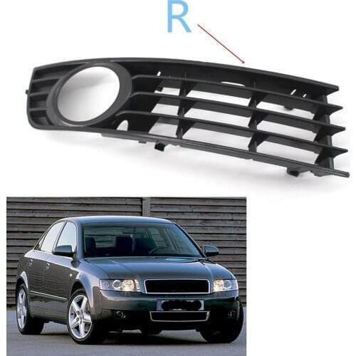 1x Lower Side Bumper Fog Light Lamp Grill Grille fit for Audi A4 B6 Sedan 02-05 Right Side ABS 8E0 807 682