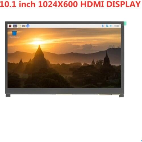 10.1" inch 1024*600 HDMI IPS TFT LCD Module Display Monitor Screen USB Capacitive Touch Panel Audio for RaspBerry Pi