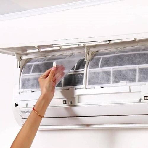 2bags Cuttable Anti-Dust Air Conditioner Filter Papers Net Cleaning Purification Air Conditioner Parts Air Purifier Dust Filter