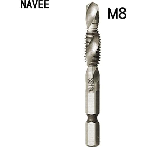 4341 Hex Shank HSS M3 M4 M5 M6 M8 M10 Drill Spindle Point Spiral Tap Twist Drill NC Woodwork Center Screw Metal drill Bit