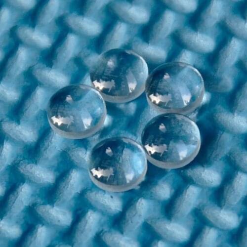 5pcs 6.0mm Aspherical Glass Focus Lens 11mm Focal Length for 200nm-1100nm Lasers