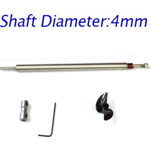 Free Shipping RC Model Boat 4mm shaft assembly Metal Drive shaft+34/36/38/40mm propeller+Coupler length 150/200/250mm