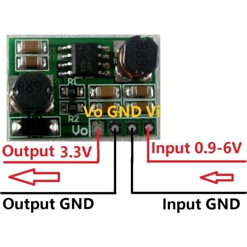 DD0603SB_3V3*2 2X Auto Buck-Boost DC DC Converter Voltage regulator module 0.9-6V to 3.3V for 18650 Solar Charger li lion batte