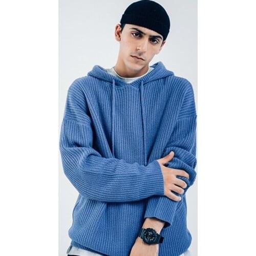 EASTQUEEN Mens Knitted Hoodies