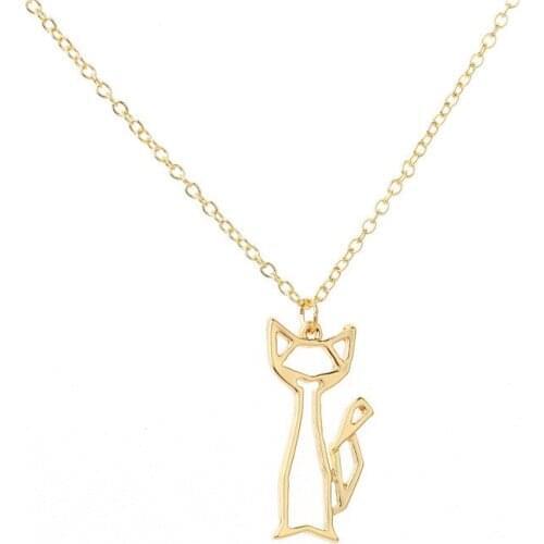 European And American Popularity, Cat Fashion Contracted Hollow Out Necklace Female Choker Chain Pendant