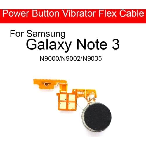 Power With Vibrator Flex Cable For Samsung Galaxy Note 3 III N9000 N9002 N9005 On Off Button Switch Control Side Key Flex Cable