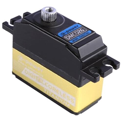 K-power DMC026 6.5KG /0.09Sec High Speed Torque Coreless Motor Titanium Gear Micro Mini RC Digital Servo for RC 500 helicopter