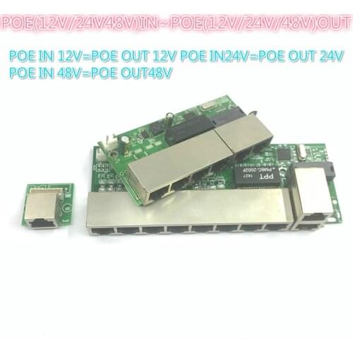 POE12V-24V-48V POE12V/24V/48V POE OUT12V/24V/48V poe switch 100 mbps POE poort;100 mbps UP Link poort; poe powered switch NVR