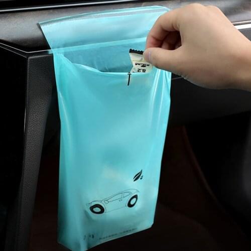 50pcs/set Disposable Car Bin Seat Back Litter Trash Garbage Hang Bag Holder Container Storage For Auto Vehicle Office Kitchen