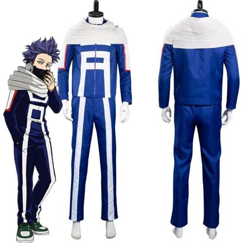 My Hero Academia Cosplay Costume Hitoshi Shinso School Uniform Cosplay Halloween Carnival Suit