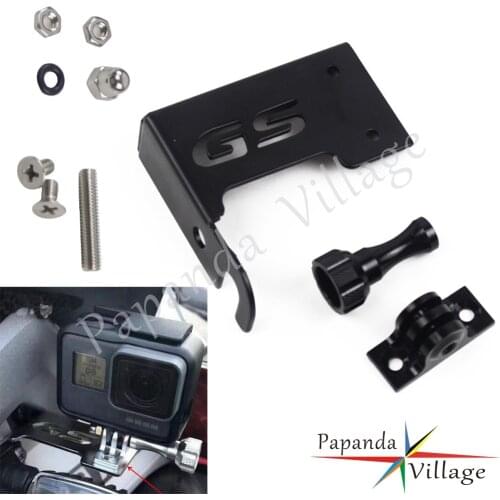 Motorcycle Left Front Stand Bracket Go Pro Camera For BMW F650GS F700GS F800GS R1200GS LC 2013-2016 Camera Support Stand Bracket