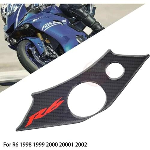 Suitable for Yamaha YZF R6 YZF600 1998-2002 Motorcycle carbon fiber handlebar stickers