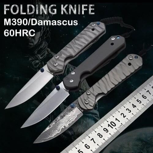NEW Damascus folding knife outdoor camping hunting edc portable pocket survival knife fruit knife high hardness window breaker