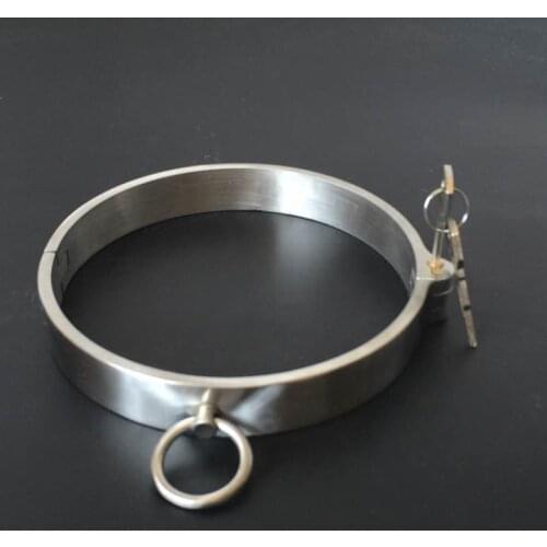 304 Stainless Steel Collar Choker BDSM Bondage Choking Neck Collar Fetish Slave Restraints Adult Game Sex Shop For Couples