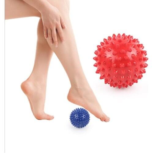 Durable PVC Spiky Massage Ball Trigger Point Hand Foot Pain Relief Muscle Relax Ball Portable Physiotherapy Ball 7.5cm