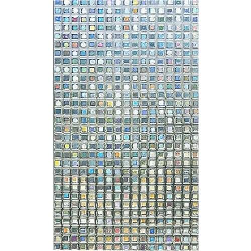 Rainbow Decorative Window Film Tinted Static Self Adhesive Cling Glass Stickers 3D Mosaic Privacy Glass Foil