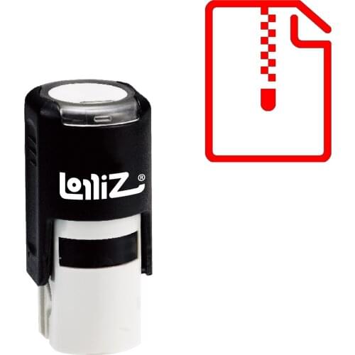 LolliZ Zip Self-Inking Rubber Stamp - Modern Symbol Series