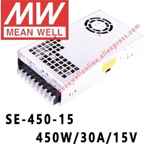 SE-450-15 Mean Well 450W/30A/15V DC Single Output Power Supply meanwell online store