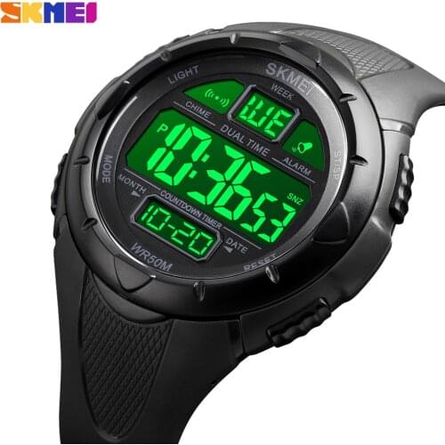 SKMEI Digital Mens Watch Sport Analog LED Electronic Military Male Clock Outdoor Chrono Waterproof Wristwatch Relogio Masculino