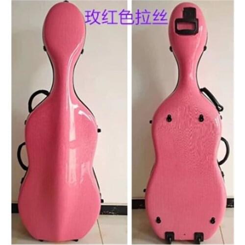 High Quality Carbon Fiber Cello Case/Wheells 4/4 Size
