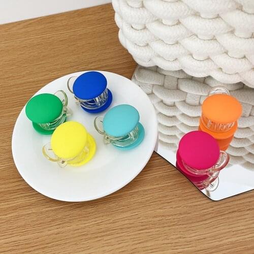 Fashion Cookie Shape Hair Claw Tough Plastic Hairpins Girls Clamps Hair Rope Hair Bands Headwear Hair Accessories Women Gift