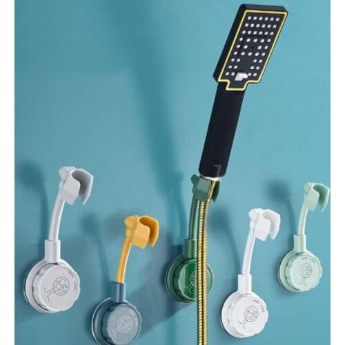 1 Pcs 360° Shower Head Holder Punch-Free Adjustable Wall Mounted Adjusting Bracket Base Brackets Bathroom Accessories