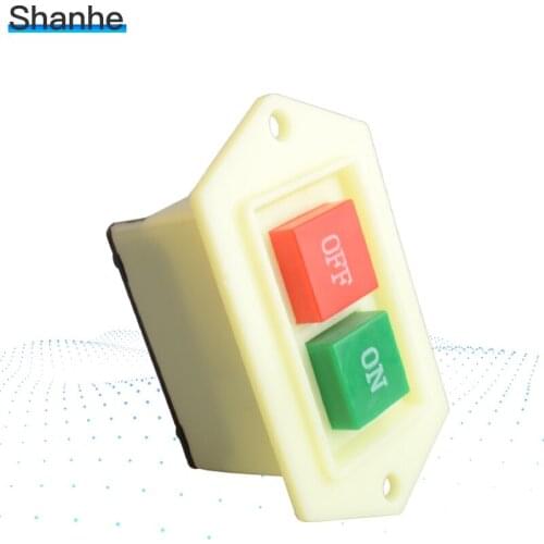 1PCS 5A 380V/220V start stop Start switch on/off for bench drill grinding machine cutting machine button drill switch