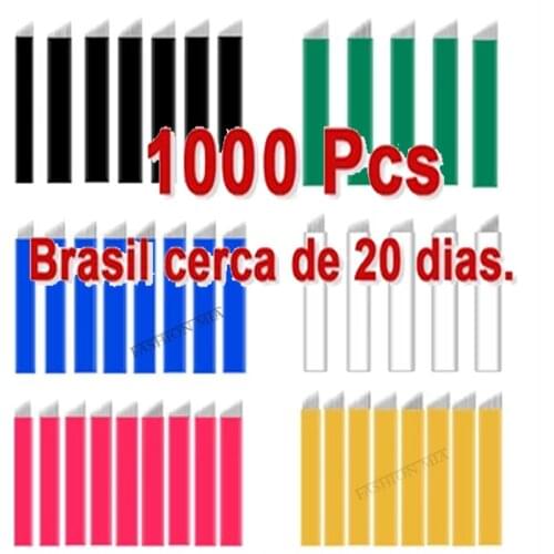 1000pcs 0.18mm Nano Black Microblading Needle Eyebrow Permanent Makeup Tattoo Blade 12 Flex U Shape Tebori Needle Para wholesale
