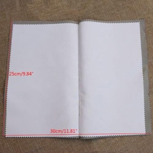 97QE Cotton Jewelry Cleaning Polishing Cloth Gold Silver Platinum Jewelry Silverware