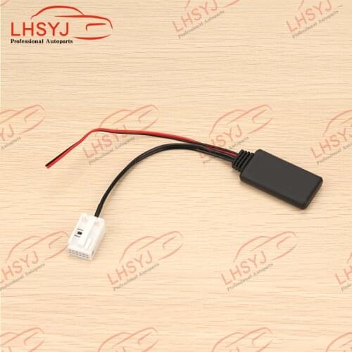 Car Radio RD4 Stereo Bluetooth Audio Aux-in Cable 12 Pin Bluetooth AUX Adapter for Citroen C2 C4 C5 for Peugeot 207 307 407