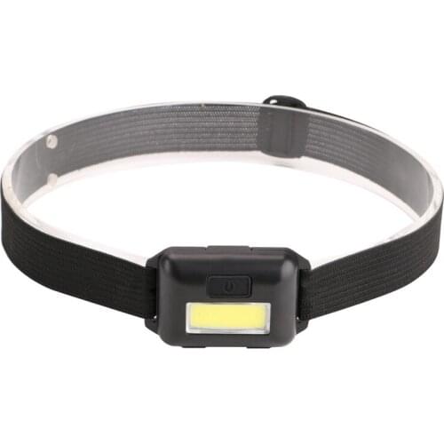 Cob Led Mini head light lamp Headlight 3 Modes Rainproof Head Torch Flashlight Head For Outdoor Camping Fishing Black