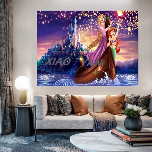 Disney Anna Elsa Diamond Painting Diamond Inlaid Diamond Mosaic Diamond Embroidery Cross Stitch Kits Home Decor