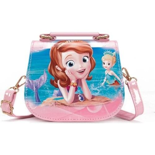 Disney Frozen 2 Elsa Anna princess childrens Cartoons toys shoulder bag girl Sofia princess baby handbag kid bag birthday gift
