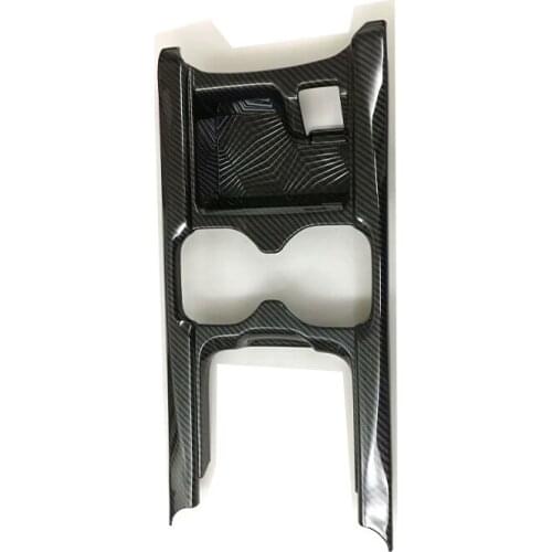 For Honda CR-V CRV 2017 Trim Interior Accessories ABS Carbon Fibre Car Head Front Water Cup holder Frame Panel Cover Gear shift