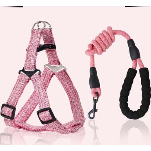 Dog Soft Adjustable Harness Pet Large Dog Walk Out Harness Vest Collar Hand Strap for Small Medium Large Dogs