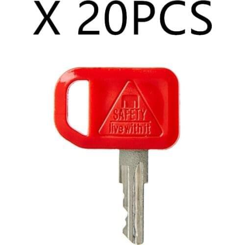 For John Deere (Set of 20) xcavator Keys Grader Dozer Backhoe AR51481 Bell Moxy JDR Free Shipping