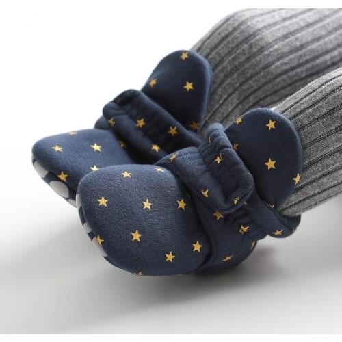 Newborn Cotton First Walkers Lovely Baby Booties Fashion Kids Anti-Slip Sneakers Toddler Outdoors Crib Star Shoes Children Shoes