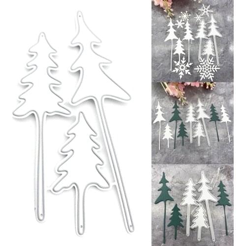 Christmas Tree Metal Cutting Dies Stencil Scrapbooking DIY Album Stamp Embossing