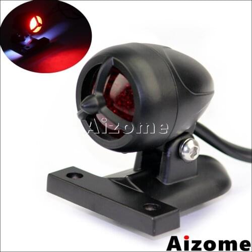 Chopper Motorcycle LED Tail Light Taillight For Harley Cafe Racer Bobber Scrambler Custom Black Fender Mount Brake Stop Lamp