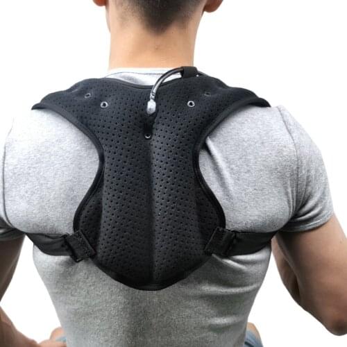 Inflatable Shoulder Clavicle Brace Scoliosis Posture Corrector Straightener Belt Upper Lower Back Support Humpback Corset Unisex