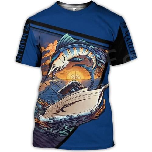 Tessffel New Fashion Hot style Animal Deep Bass Fishing Funny Harajuku 3DPrint Short Sleeves Streetwear T-shirts Mens Womens s-5