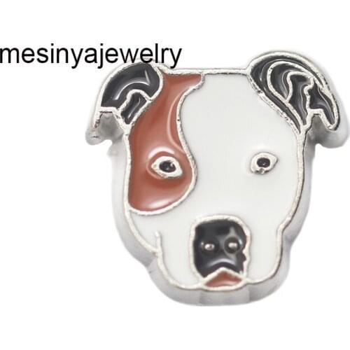10pcs New Arrival Putbull Dog Lover Custom Floating Charms For Glass Locket
