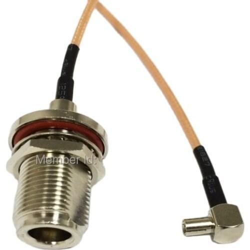 New N Female Jack To TS9 Male Plug Connector RG316 Coaxial Cable 15CM 6inxh Extension Cable Pigtail