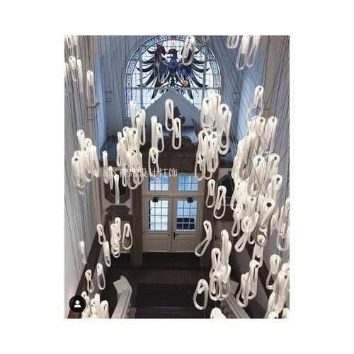 Clothing hotel sales offices art glass soft clothing shop decoration commercial irregular creative restaurant bar chandeliers